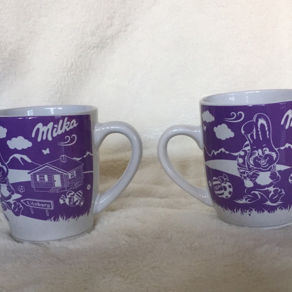 Milka Osterbecher Chocolate Candy Company Mug Mugs (Set of 2 items) FLAW - Picture 13 of 15